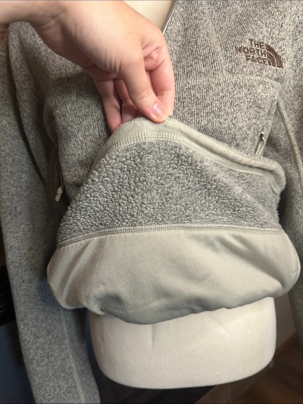The North Face light gray
